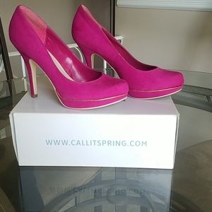 Hot pink heels